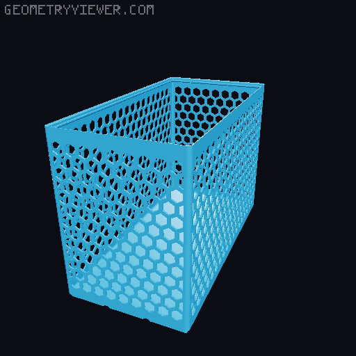 Gridfinity Hex Bins all sizes 3D model thumbnail