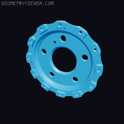 AP Racing Brakes extruder visualizer 3D model thumbnail