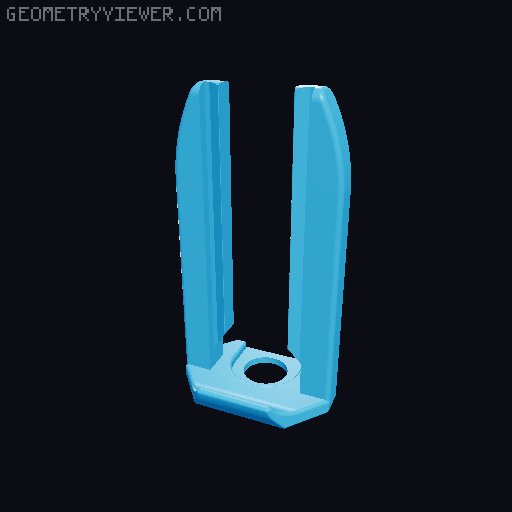 Variable mobile phone holder with clamp 3D model thumbnail