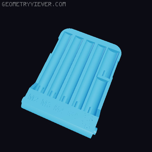 Case for CNC Kitchen Threaded Inserts Soldering Tips 3D model thumbnail
