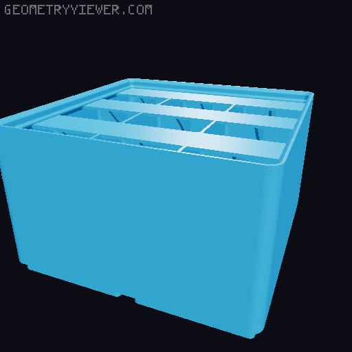 Gridfinity Ultra Light Bins - Divider Label Edition 3D model thumbnail
