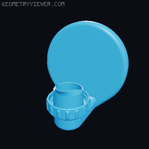 Laundry Detergent Cup Drain - remodeled 3D model thumbnail