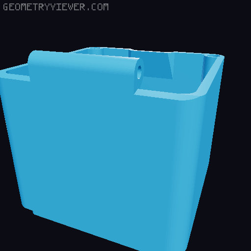 GF Magnetic Base 6u Boxes with hinges 3D model thumbnail
