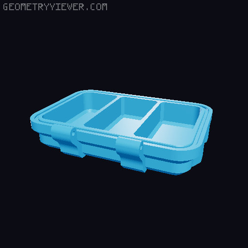 Rugged Box for sd cards or other tiny parts 3D model thumbnail