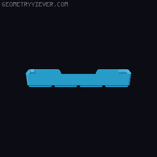 Gridfinity wall cutout collection 3D model thumbnail