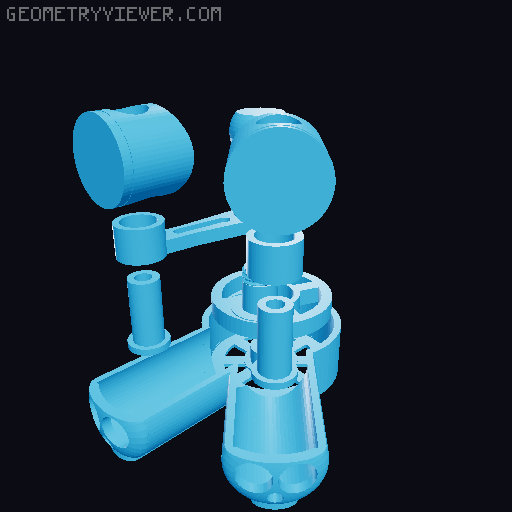 V-Engine KeyRing V2.0 3D model thumbnail