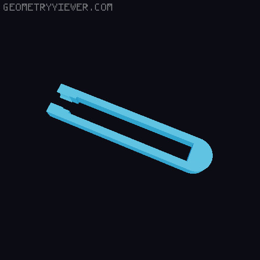 Amateur Radio Morse Code Paddle / CW Key 3D model thumbnail