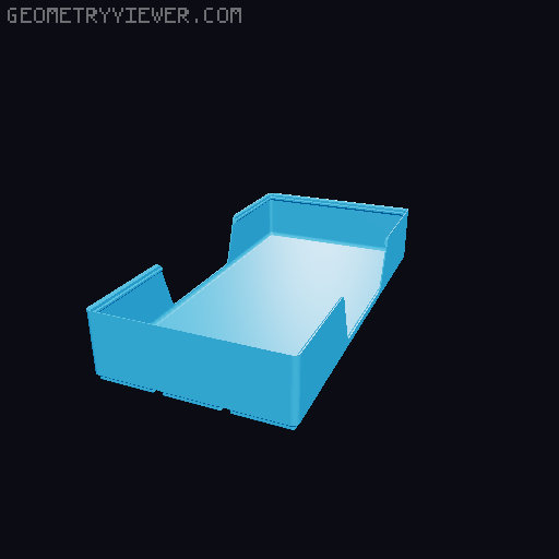 Gridfinity wall cutout collection 3D model thumbnail