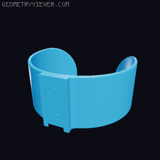 Multiboard bottle holders with open bottom in various sizes 3D model thumbnail