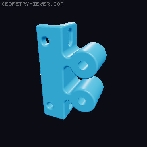 Ultra Strong Inline Latch 3D model thumbnail