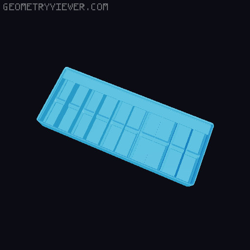 Gridfinity Ultra Light Bins - Divider Label Edition 3D model thumbnail