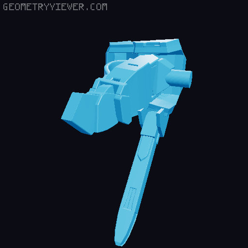Gundam 3D model thumbnail
