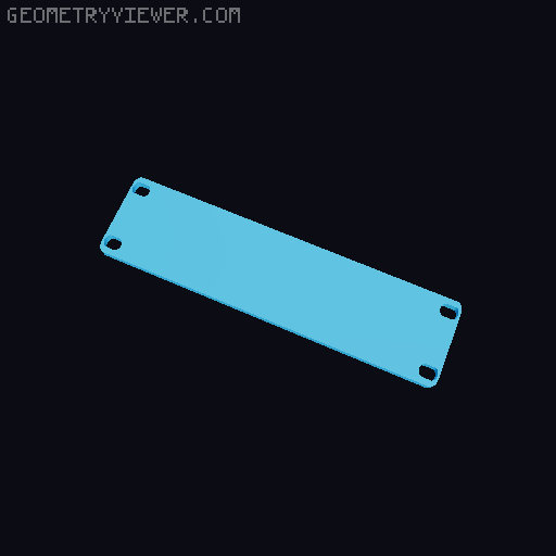 DIY 10 Inch Rack 3D model thumbnail