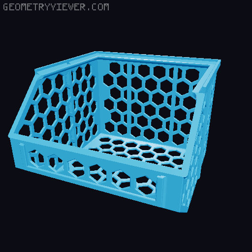 Stackable Baskets 3D model thumbnail