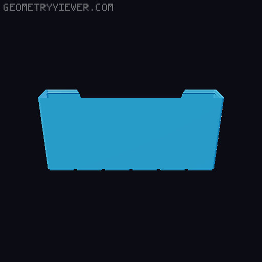 Gridfinity wall cutout collection 3D model thumbnail