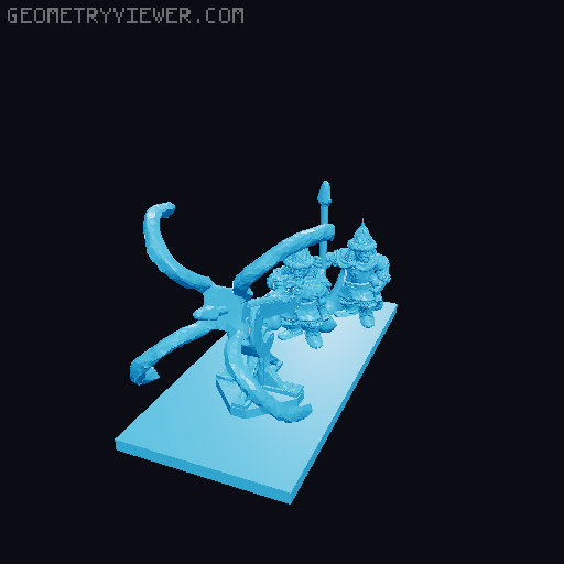 Dale Windlance 10mm Scale 3D model thumbnail