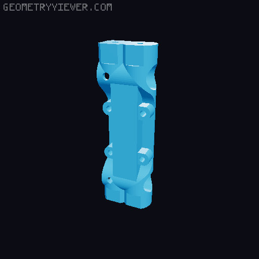 REDCAT Gen 8 Bumper Bracket 3D model thumbnail