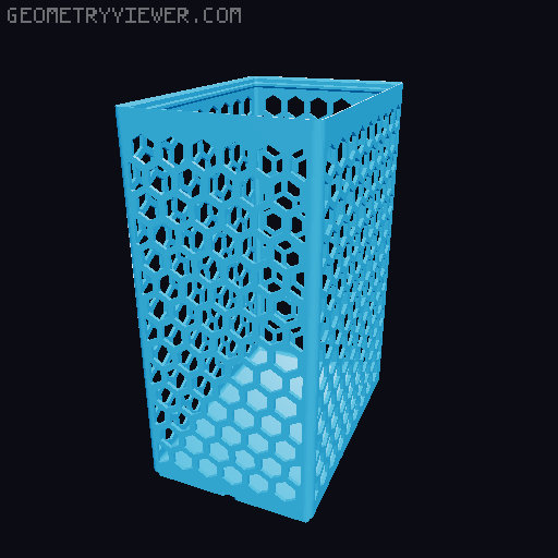 Gridfinity Hex Bins all sizes 3D model thumbnail