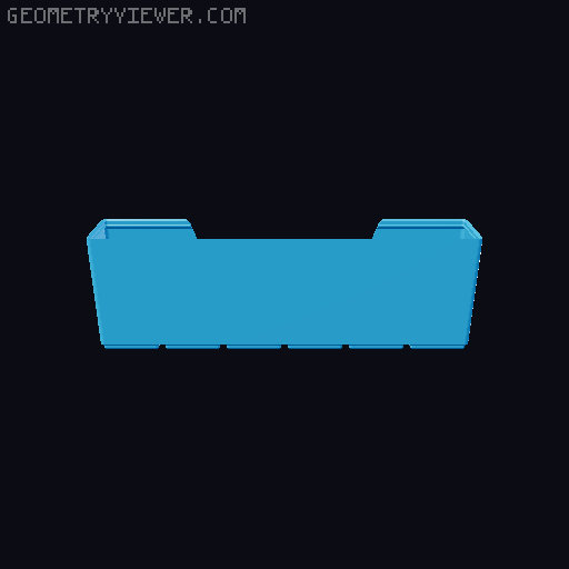 Gridfinity wall cutout collection 3D model thumbnail