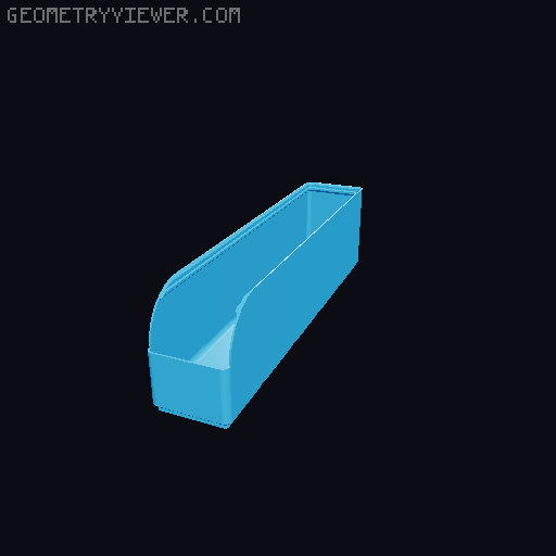 Gridfinity rouded bins collection all sizes 3D model thumbnail