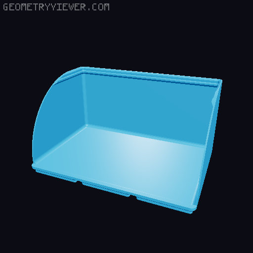Gridfinity rouded bins collection all sizes 3D model thumbnail
