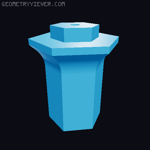Desktop Fountain Flower Pot 3D model thumbnail