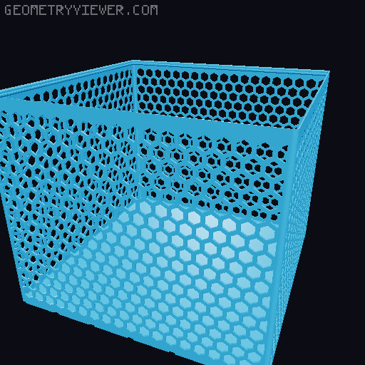Gridfinity Hex Bins all sizes 3D model thumbnail