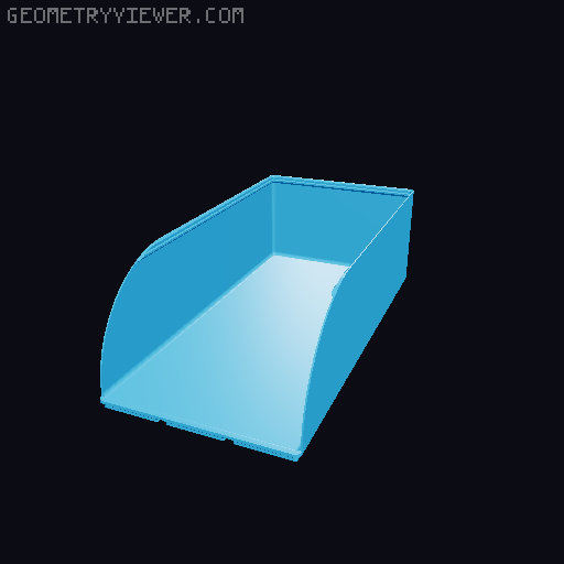 Gridfinity rouded bins collection all sizes 3D model thumbnail