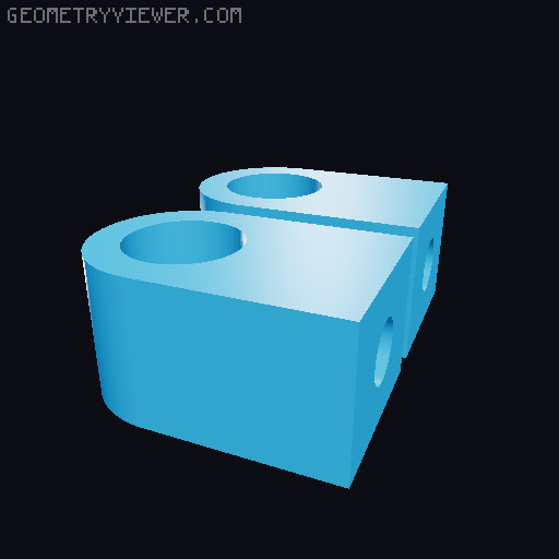 Heat Set inserts for Hinges 3D model thumbnail