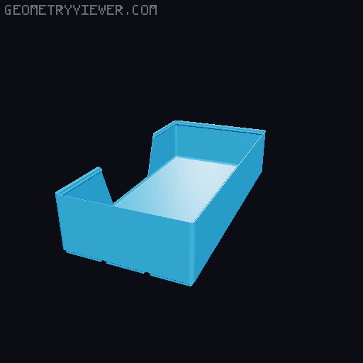 Gridfinity wall cutout collection 3D model thumbnail