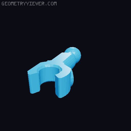 Remade! B.B.1 arm and hands 3D model thumbnail