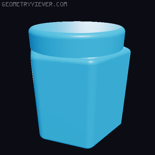 Fridge with doors that open and fridge props 3D model thumbnail