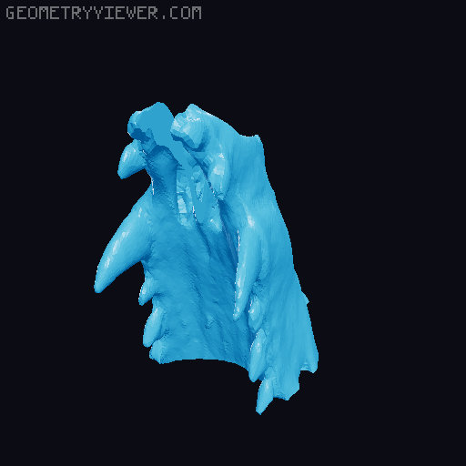 Wendigo/Krampus/Leshen costume set 3D model thumbnail