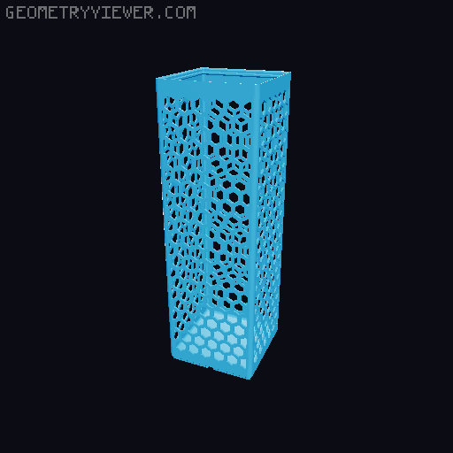 Gridfinity Hex Bins all sizes 3D model thumbnail