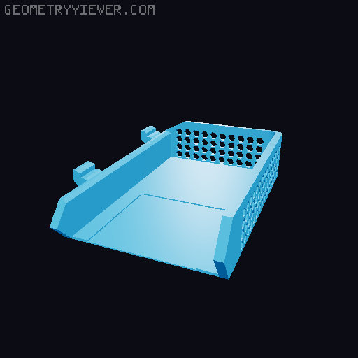 Prusa Mini Extra Large Storage Basket/Box 3D model thumbnail