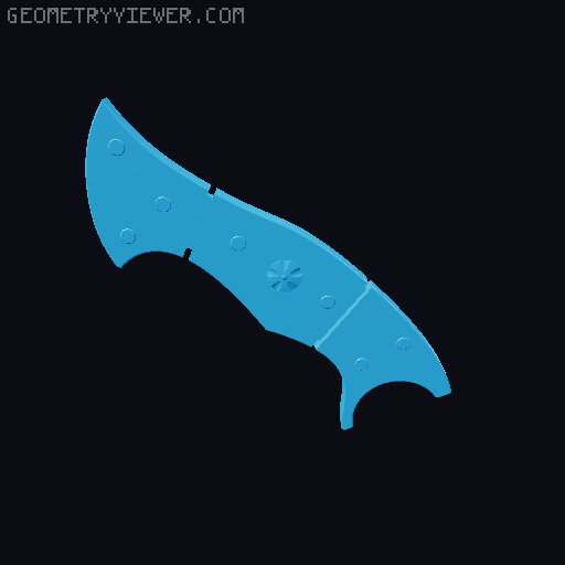 CS:GO Talon Knife 3D model thumbnail