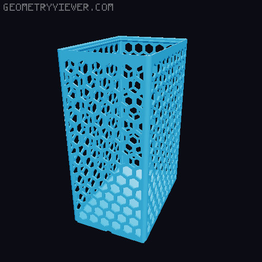 Gridfinity Hex Bins all sizes 3D model thumbnail