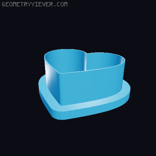 Finger and Heart Cookie Cutter STL Set | K-Pop Inspired Heart Fondant Cutter | 3D Printable 3D model thumbnail