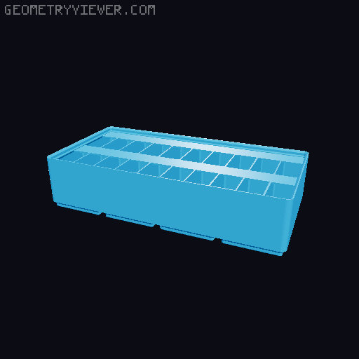 Gridfinity Ultra Light Bins - Divider Label Edition 3D model thumbnail