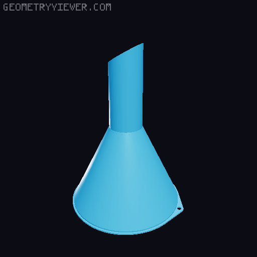 Funnels. Various sizes 25mm to 200mm 3D model thumbnail