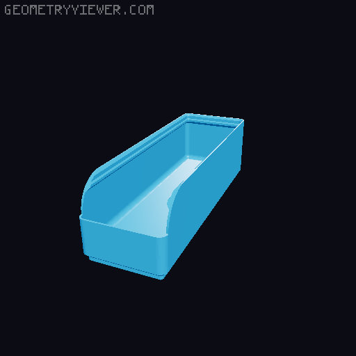 Gridfinity rouded bins collection all sizes 3D model thumbnail