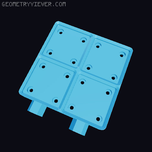 Gridfinity honeycomb wall baseplates 3D model thumbnail