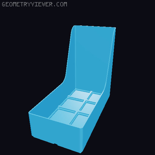 A1 Mini Poop Purge Bucket Gridfinity 3D model thumbnail