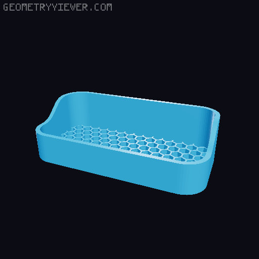 Bin for Ikea skadis - 564 models - hooks need support 3D model thumbnail