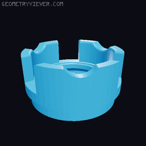 54mm Lower Part Remixed 3D model thumbnail