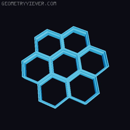 Honeycomb-Honeycomb Storage Wall 3D model thumbnail