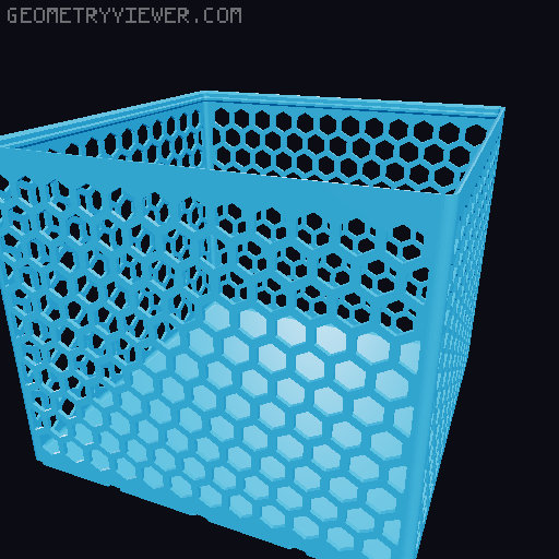 Gridfinity Hex Bins all sizes 3D model thumbnail