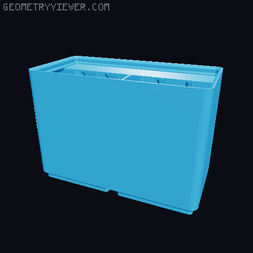 Gridfinity Ultra Light Bins - Divider Label Edition 3D model thumbnail