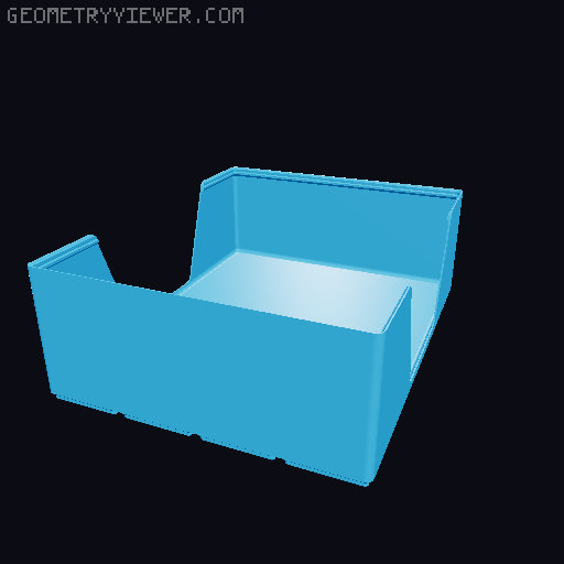 Gridfinity wall cutout collection 3D model thumbnail
