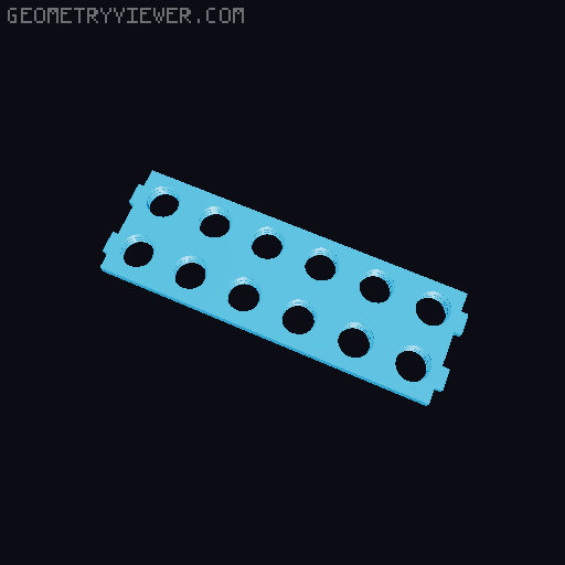 DDD Printable Wall Control System 3D model thumbnail